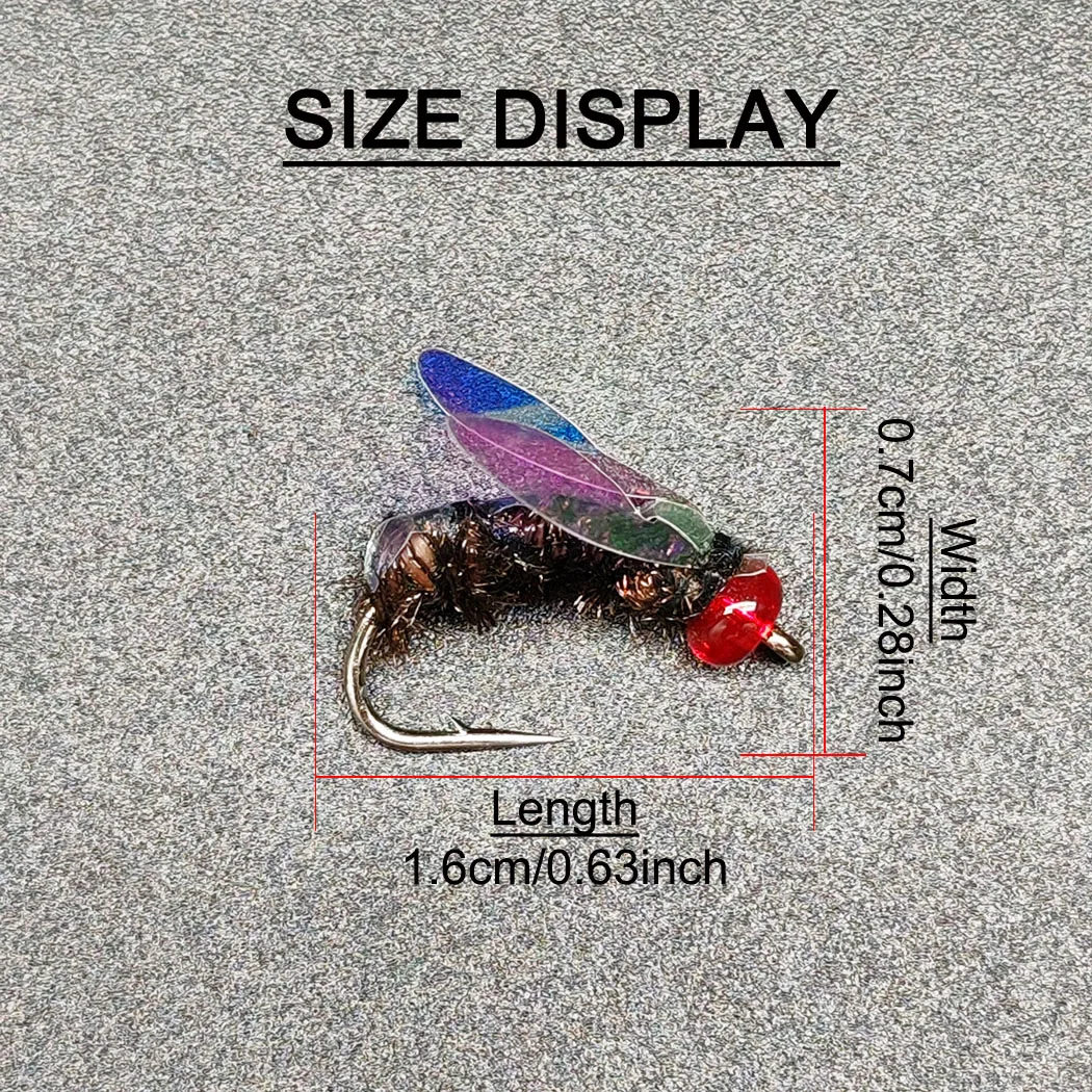 Moscas artificiales ninfa húmeda para pesca con mosca en agua dulce - imagen 2