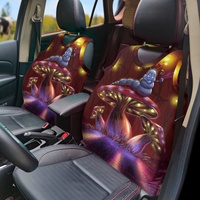 Mushroom Car Vest Seat Cover Cute 3D Design Vehicle Front Seat Covers Decor 2Pcs/Set Durable Protector for Sedan Universal