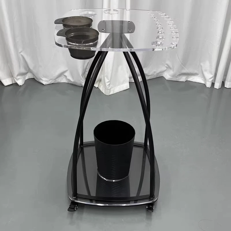 Spezifischer multifunktionaler Schneidwagen für den Friseursalon, beweglicher Aufbewahrungsschrank, Werkzeugschrank aus Edelstahl, Carrello-Möbel