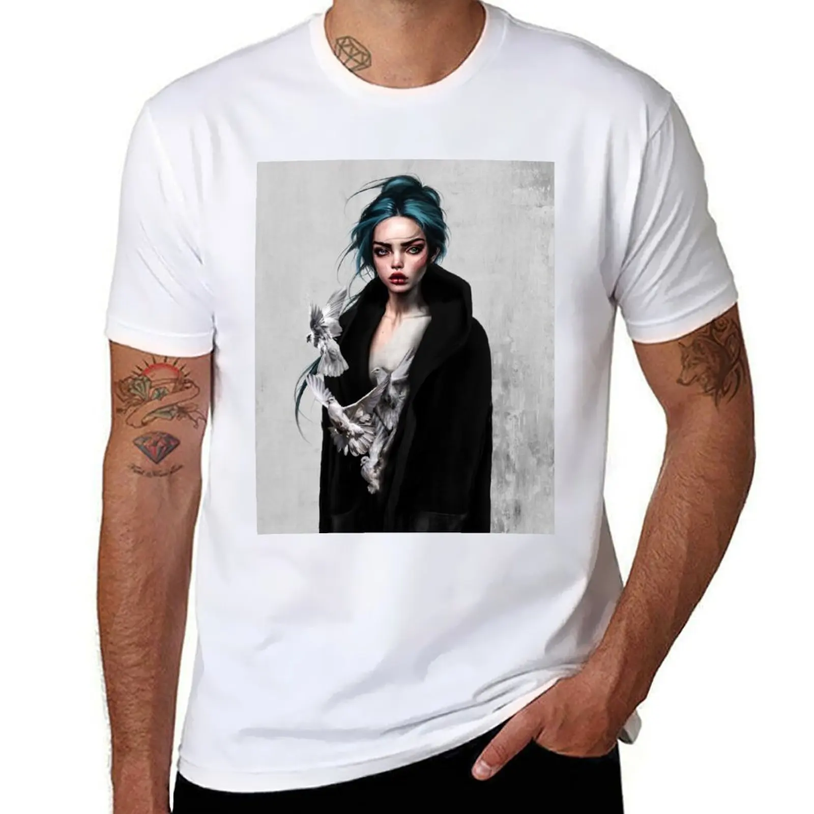 

The Bird Woman T-Shirt anime t shirts for man black cotton t-shirt plain for man package T-Shirt