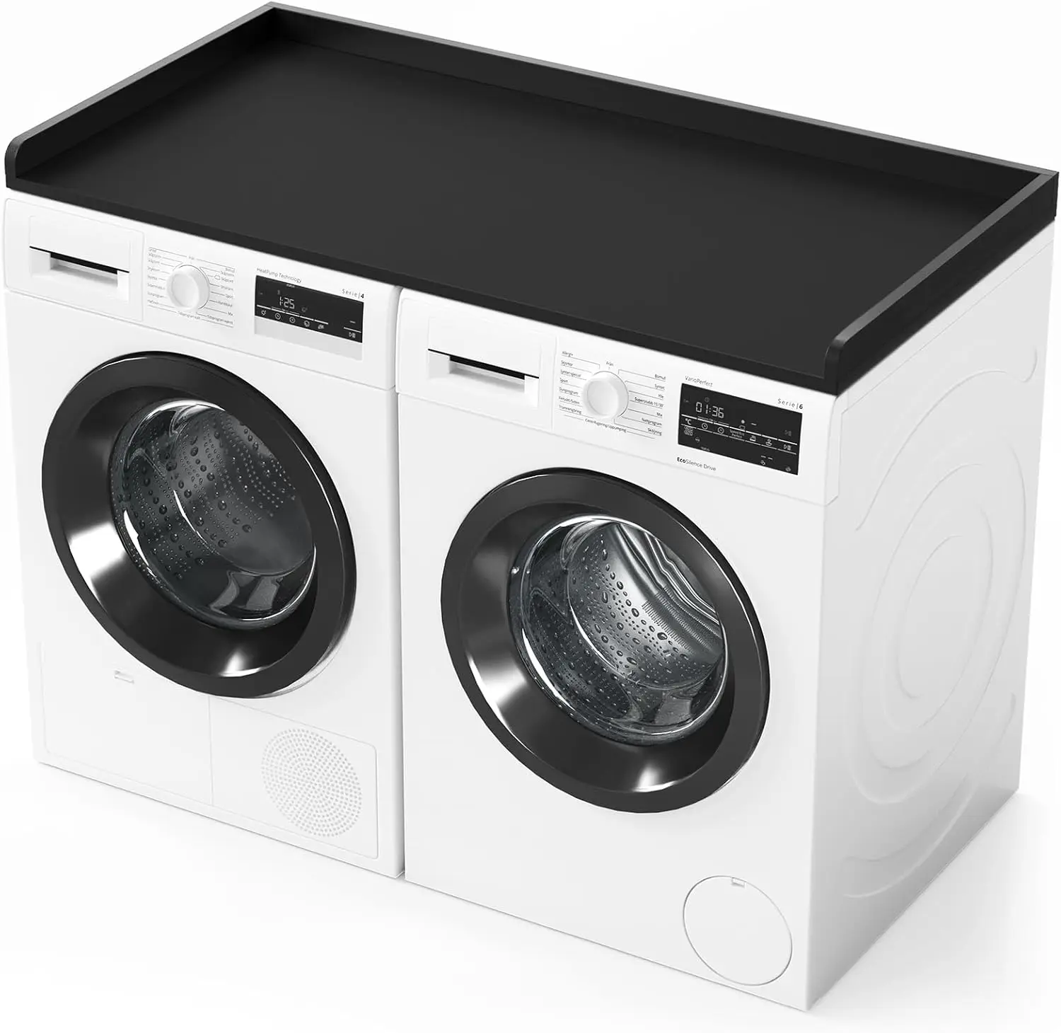 

Laundry Washer Dryer Wood Shelf Topper Guard Cover Storage Organizer