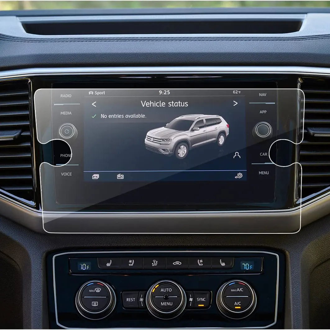 

Защита экрана для 2018-2020 2021 V * olkswagen Tiguan A * rteon 8-дюймовое Закаленное стекло Защитная пленка для экрана навигации автомобиля