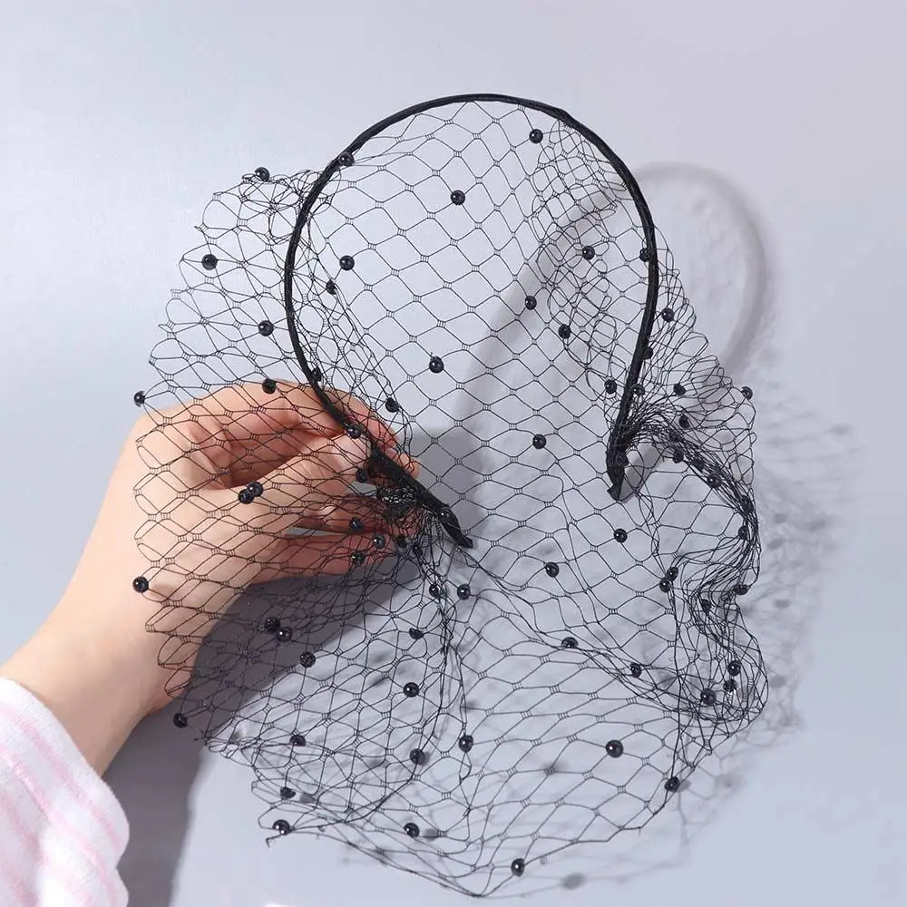 New French Style Bride Veils Satin Bow Elegant Bridal Headwear Fairy White Wedding Headband Tiara image 4