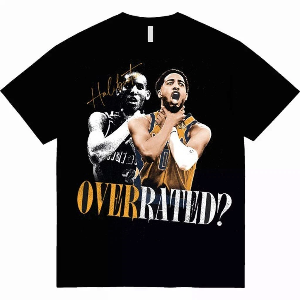 

American Retro TYRESE and REGGIE Throttle Valve-lN. DlANA PACERS TEE Summer New Retro Fashion Men's and Women's Streetwear