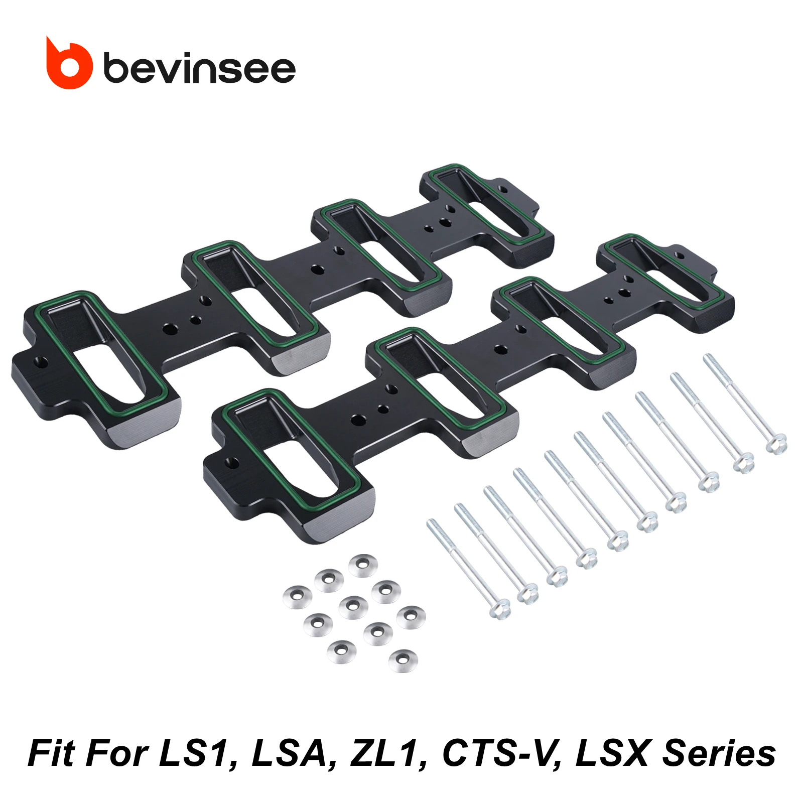 

BEVINSEE Rectangular Port Intake Manifold Adapter, for Connecting LS1 Cathedral Port Cylinder Head to LSA ZL1 CTS-V Supercharger