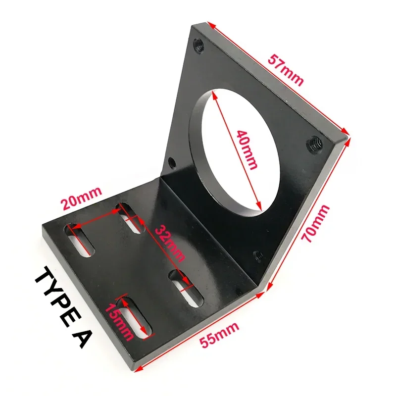 2pcs 57 Stepper motor NEMA 23 motor Base Mounting L Bracket Mount for Co2 50W 60W 80W 100W Laser Engraver Cutter Machine