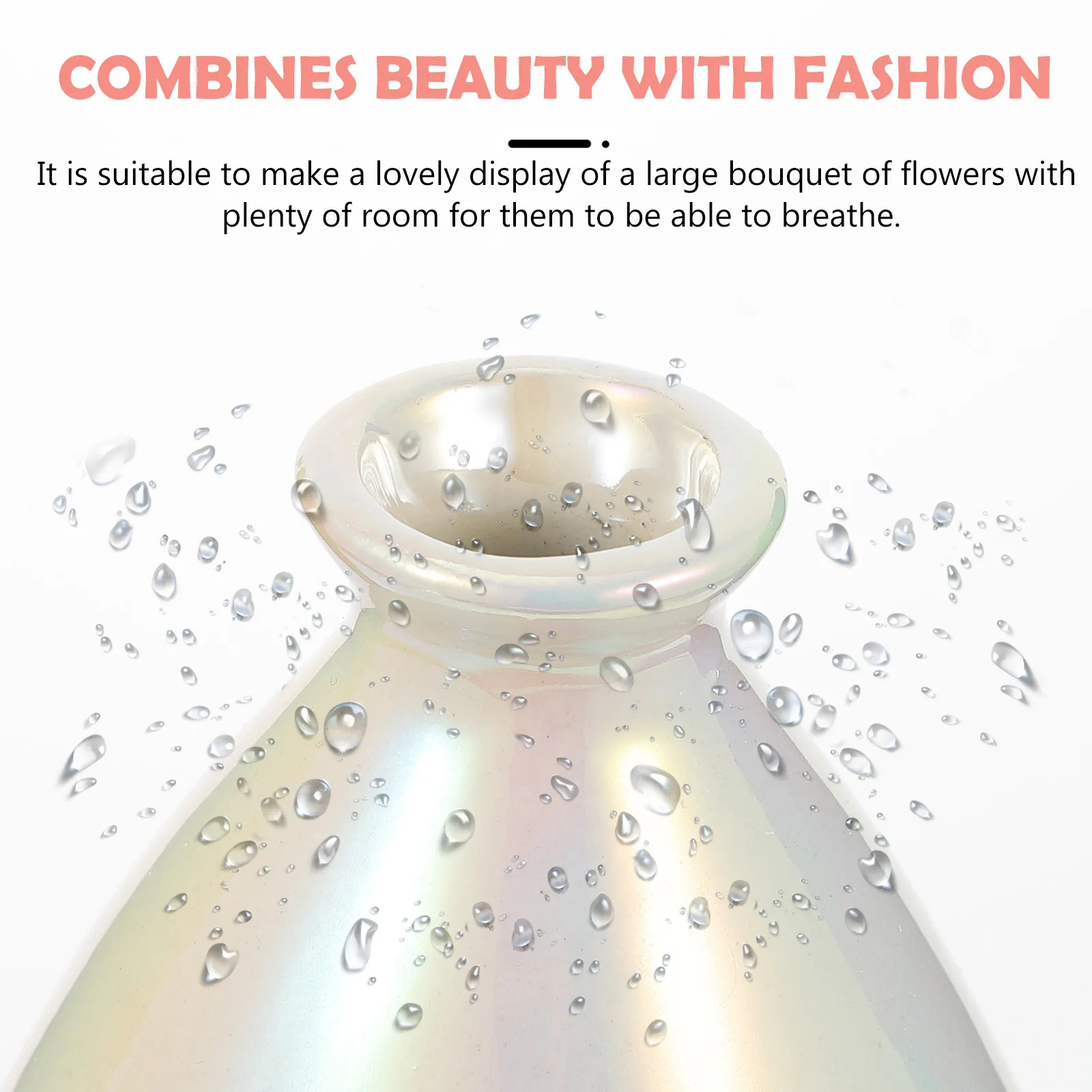 

1Pcs Ceramics Vase Nordic Style Decorative Vase for Home Garden Living Room Bedroom Flower Display Modern Minimalist Flower