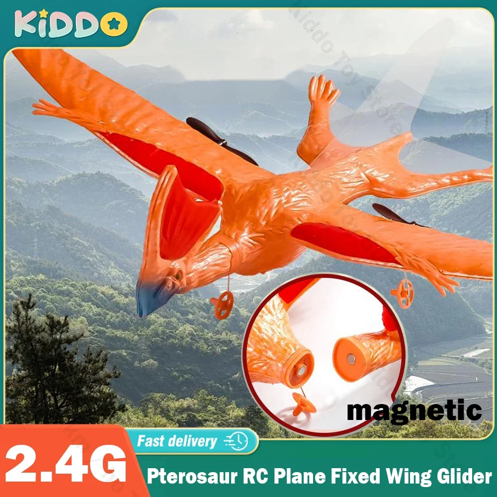 

Pterosaur RC Plane Fixed Wing Glider 2.4G Remote Control Aircarft Hand Throwing Plane EPP Foam Electric Outdoor Airplane Gift