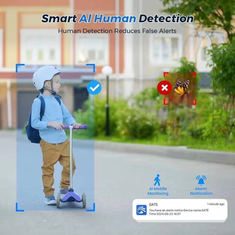 Yoosee WiFi PTZ 3MP 5MP CCTV Esterno Impermeabile Auto Tracking Audio bidirezionale Visione notturna a colori Telecamera di sicurezza wireless