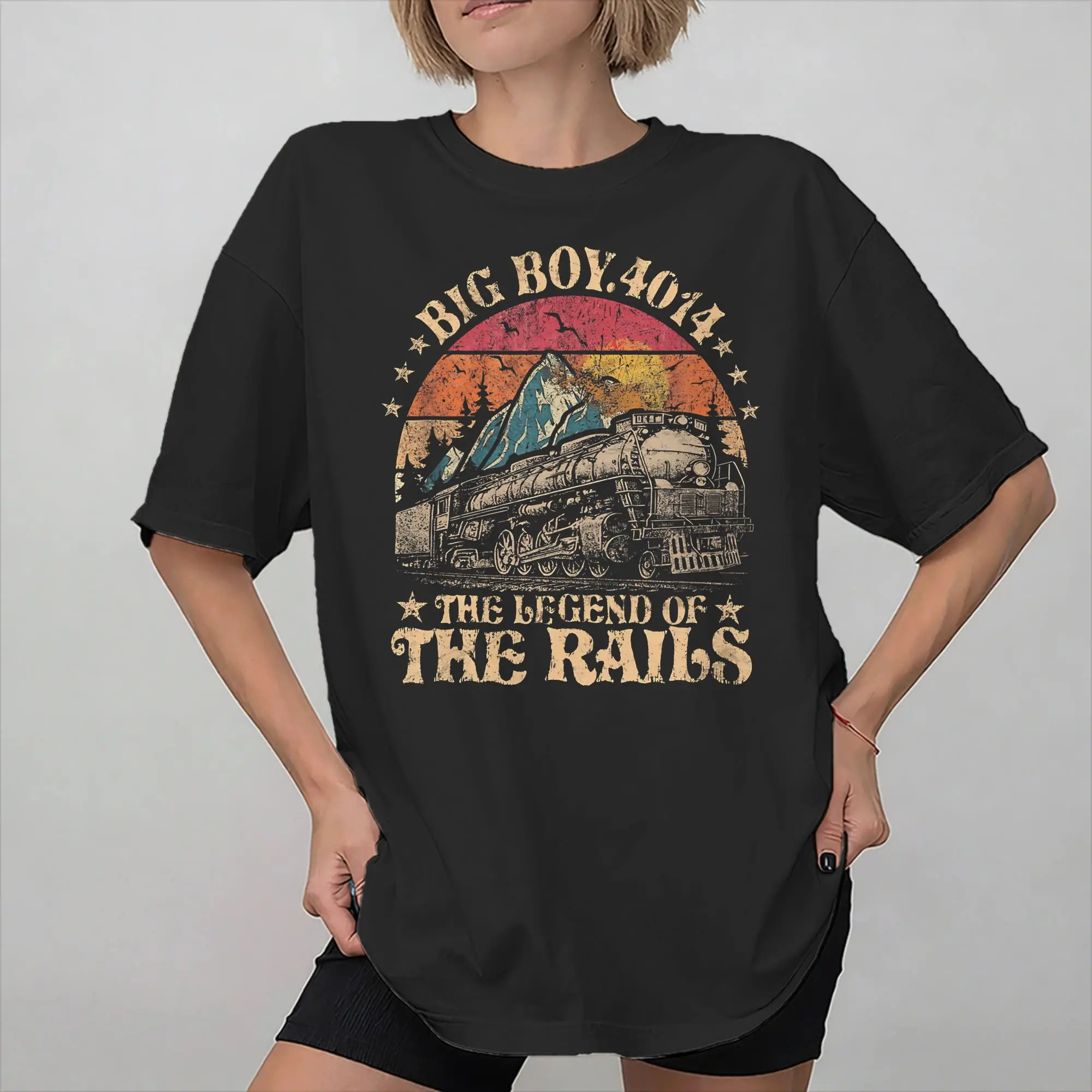 1941 Steam Locomotive 4014 Graphic Printed T Shirt for Men Women  Cotton  Tee Shirt Clothing