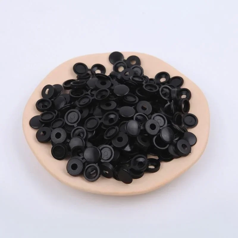 100PCS Mirror Nail Cap Screw Cap Phillips Screw Decorative Cover Plastic Cap