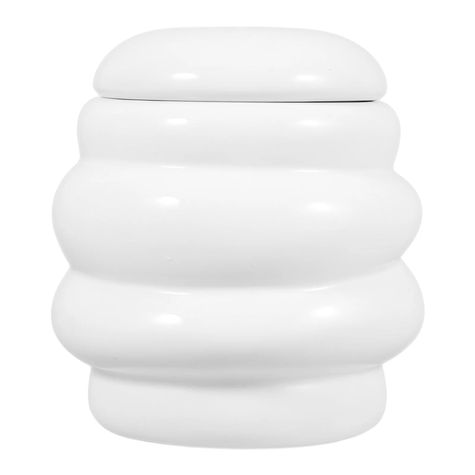 

Exquisite Ceramic Tea Jar with Airtight Lid Multi-Functional Food Storage Container for Kitchen Office Living Room Honey Pot