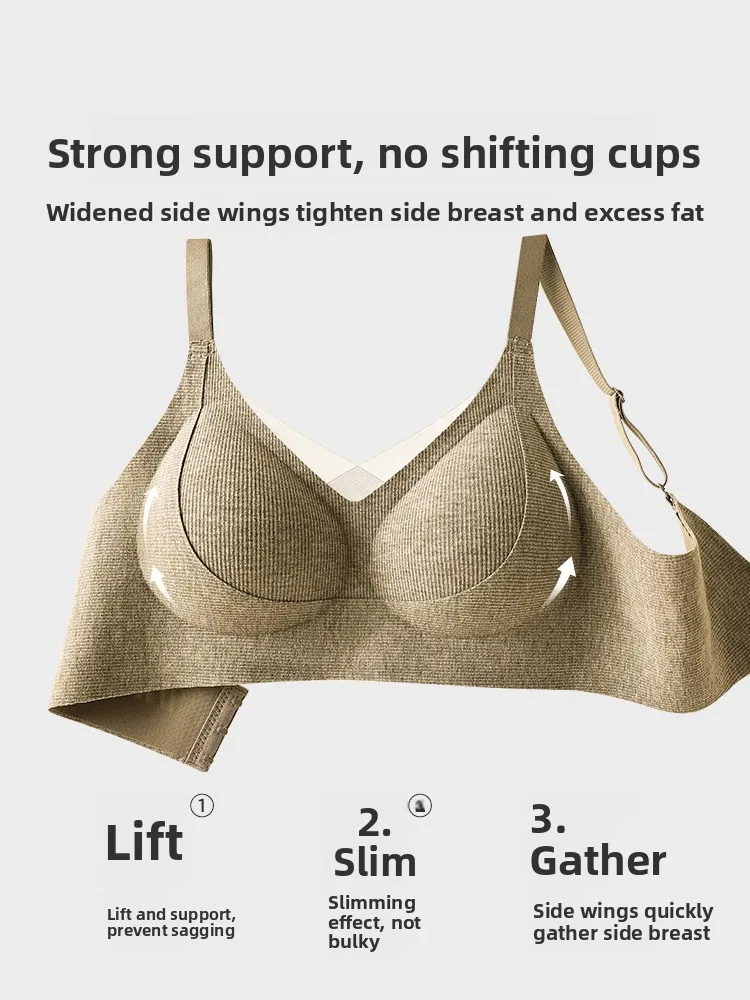 シームレスな女性用ブラジャー-リフティング＆シェイピング-2025-スタイル-下着が見えない-大きな胸が小さく見える-サイドの脂肪を減らす-たるみを解消する-弾性ストラップ