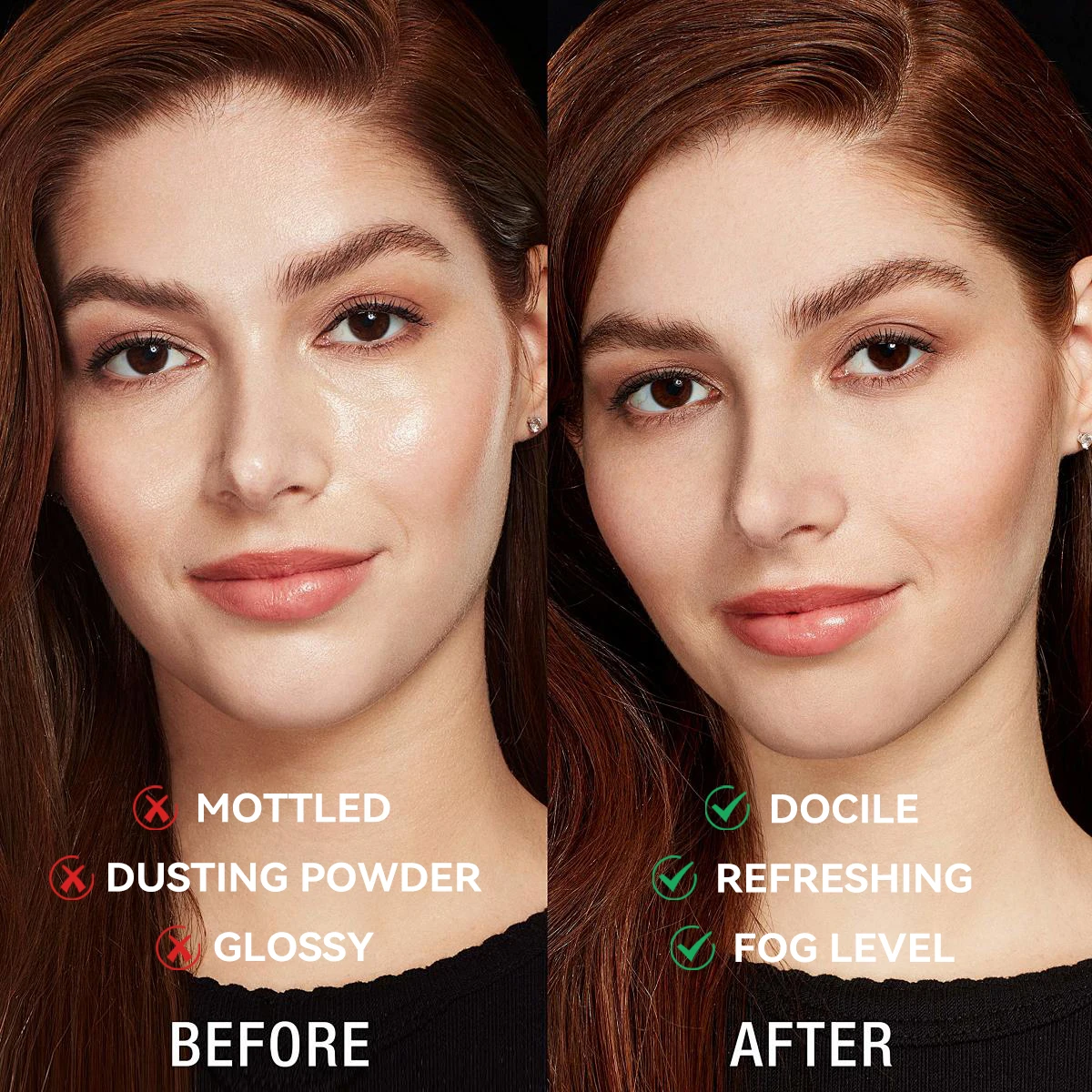 DISHALI-Poudre Translucide Légère, Maquillage Imperméable Longue Durée, Fit Me Docys, Inclinée, 256 adt