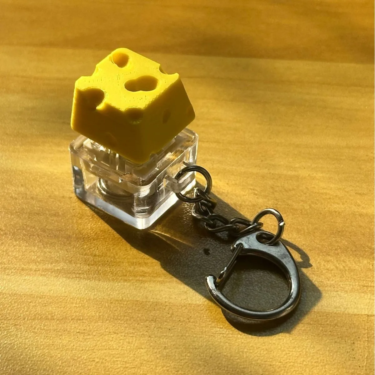 funny keychain Keyboard Keyring Keycap Keychain Pendant Finger Toy Key Chain