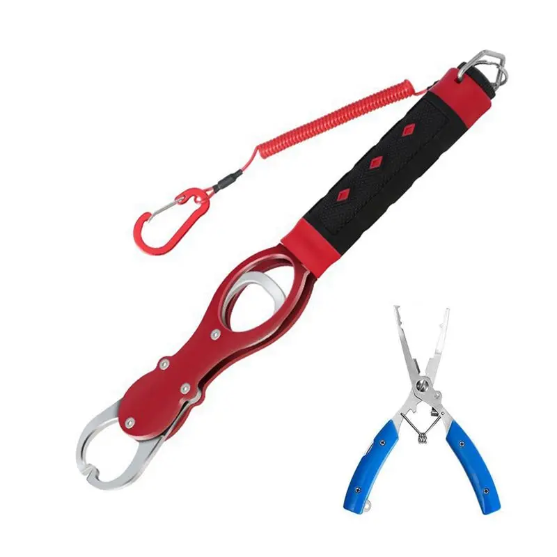 AEE4-Portable Fish Control Device Fish Control Device Fish Catching Pliers Hook Fish Control Device Set