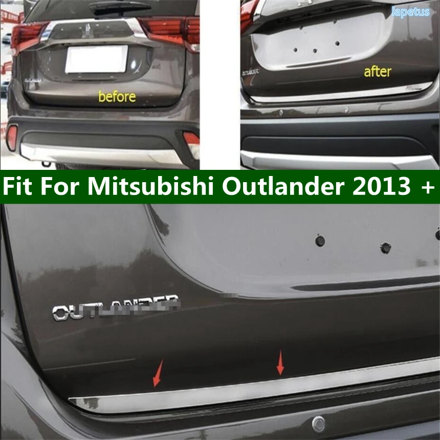 

Molding Tailgate Door Handle Strip Accent Garnish Styling Rear Trunk Tail Gate Cover Trim For Mitsubishi Outlander 2013 - 2019