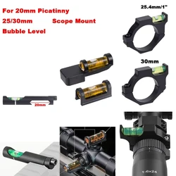 Scope Level Bubble for 25.4/30mm Scope Sight 20mm Picatinny Rail 2pcs Magnetic Leveling Bubble Scope Mount Durable Scratch-Proof