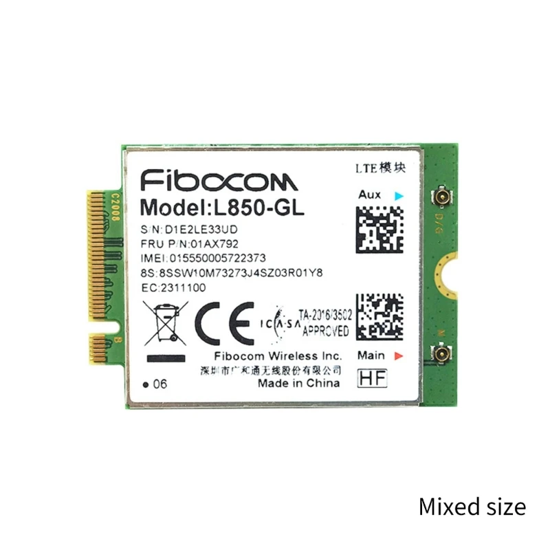 Módulo WiFi 4G-L850-GL, tarjeta LTE, Cat9, 450Mbps, 01AX792