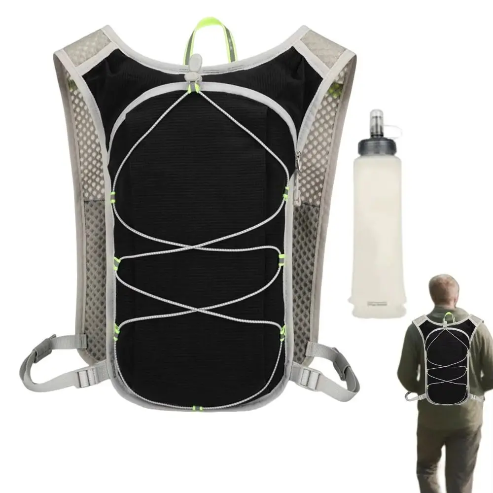 

Breathable Running Hydration Vest Ultra-light Waterproof Running Hydration Bag Nylon Material Multiple Pockets Water Backpack
