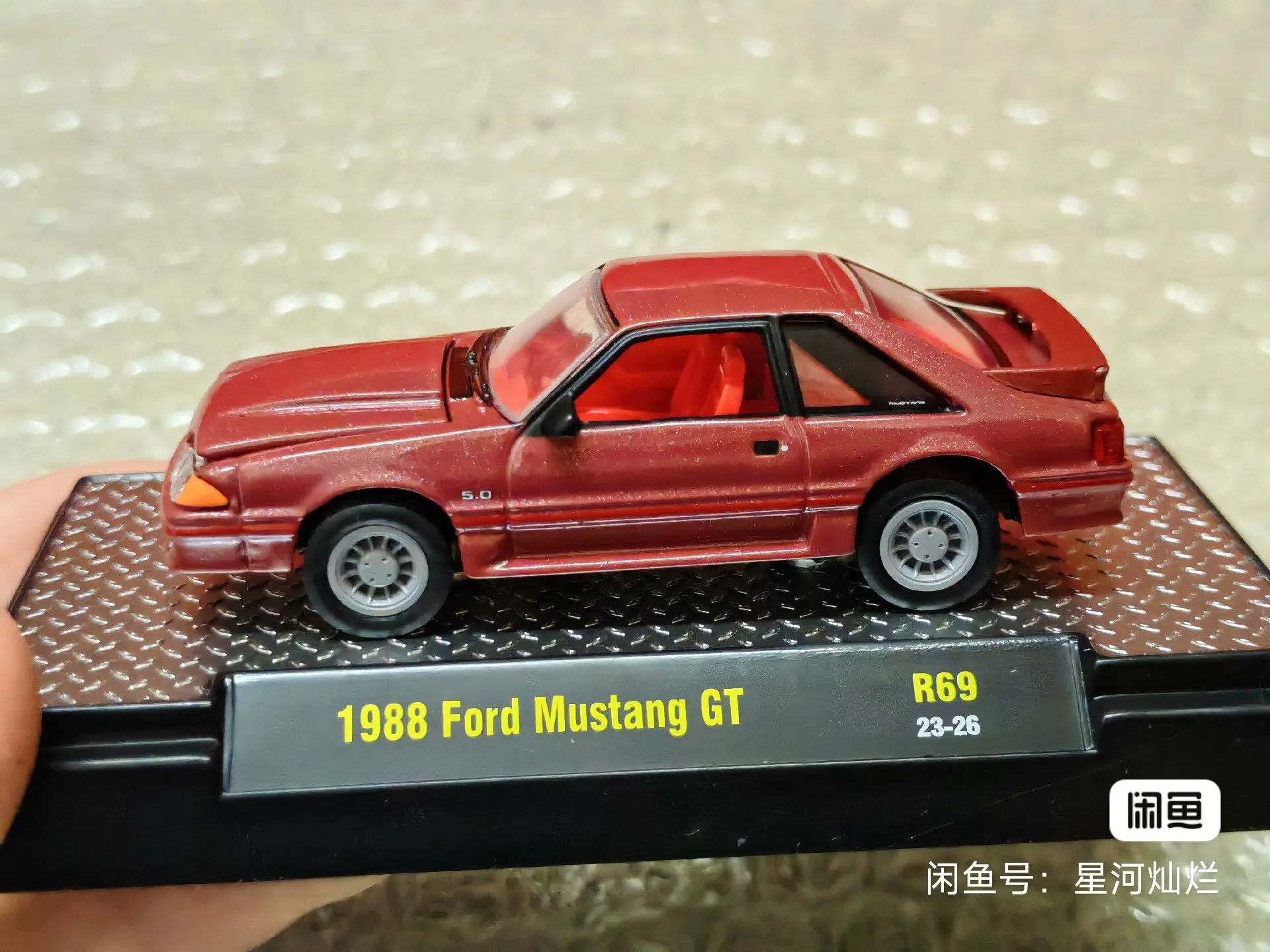 M2 machines 1/64 1988 Ford Mustang GT Die-cast alloy car model collection display child gift