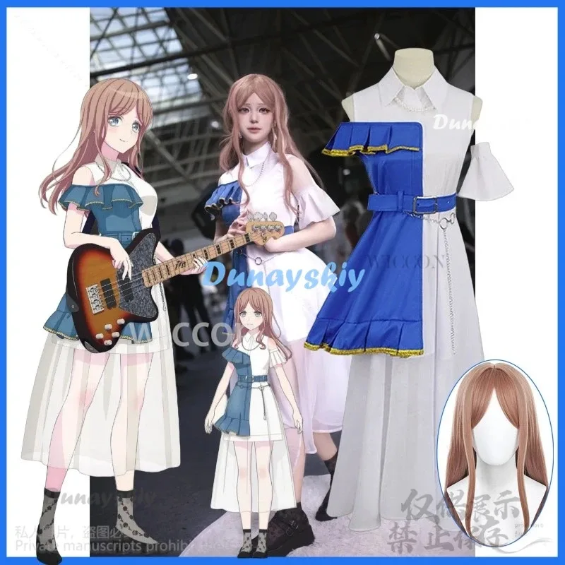 

Аниме BanG Dream! It's MyGO Soyo Nagasaki Косплей Костюм Длинное Платье Юбка Парики Для Девочек Женщина Хэллоуин Рождество Индивидуальные