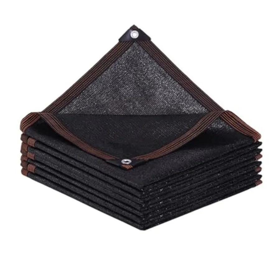 

Shade-Cloth 85-90-for-Garden-Plants-6x3.2 FT Black Sun-Block Shade Cover Mesh Tarp with Grommets Sun Shade Canopy for Outdoor P