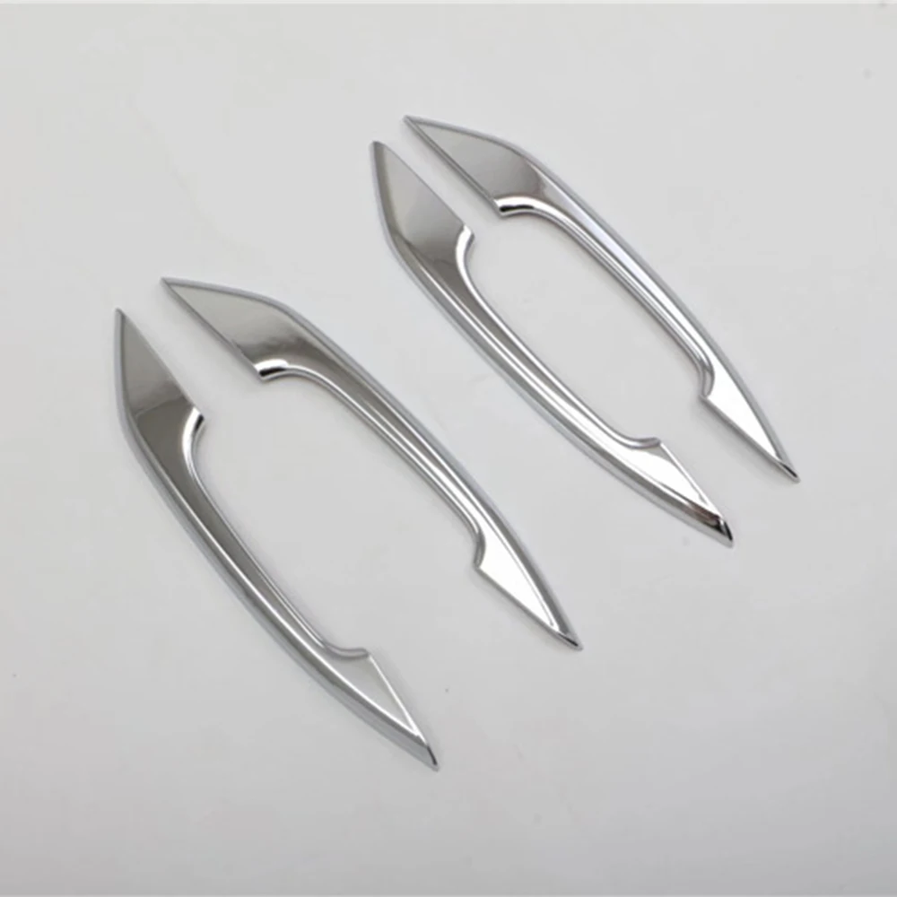 

For Audi Q5 FY 2018-2021 4Pcs Car Door Handle Sticker Protector Cover ABS Carbon Fiber Decoration Auto Exterior Accessories