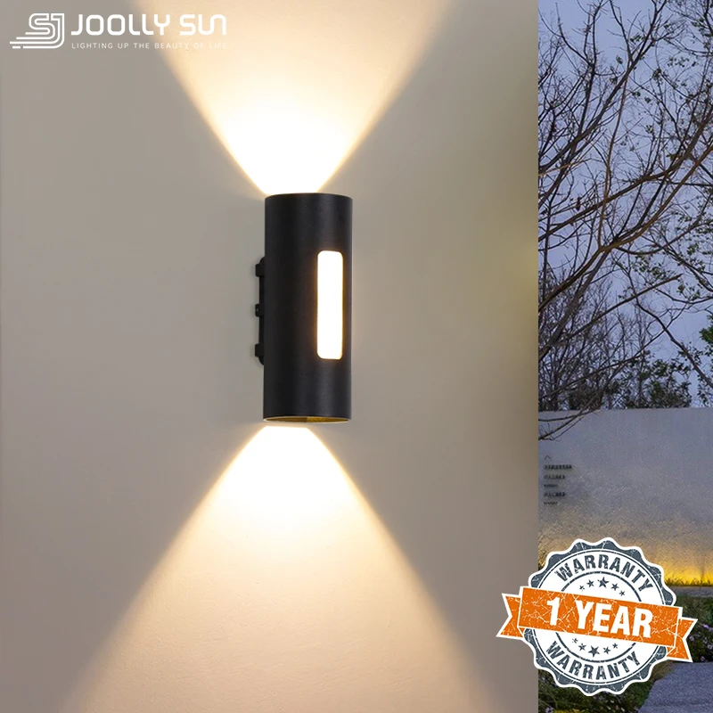 

Joollysun Outdoor Lighting LED Wall Lamp Porch Light Modern Corridor Terrace Fence Up and Down Home Decor Waterproof Wall Sconce