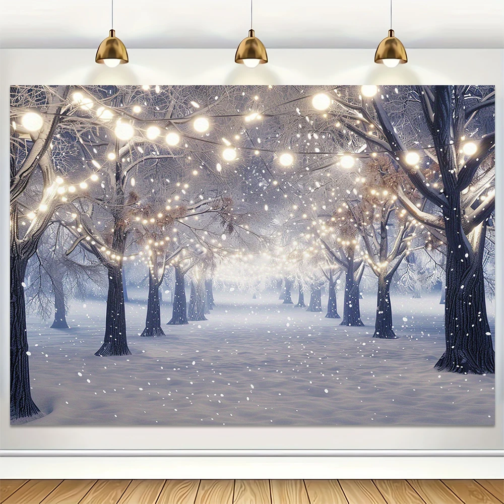 Inverno neve cenário pano de f - Baby Xmas Food avaliação e preço