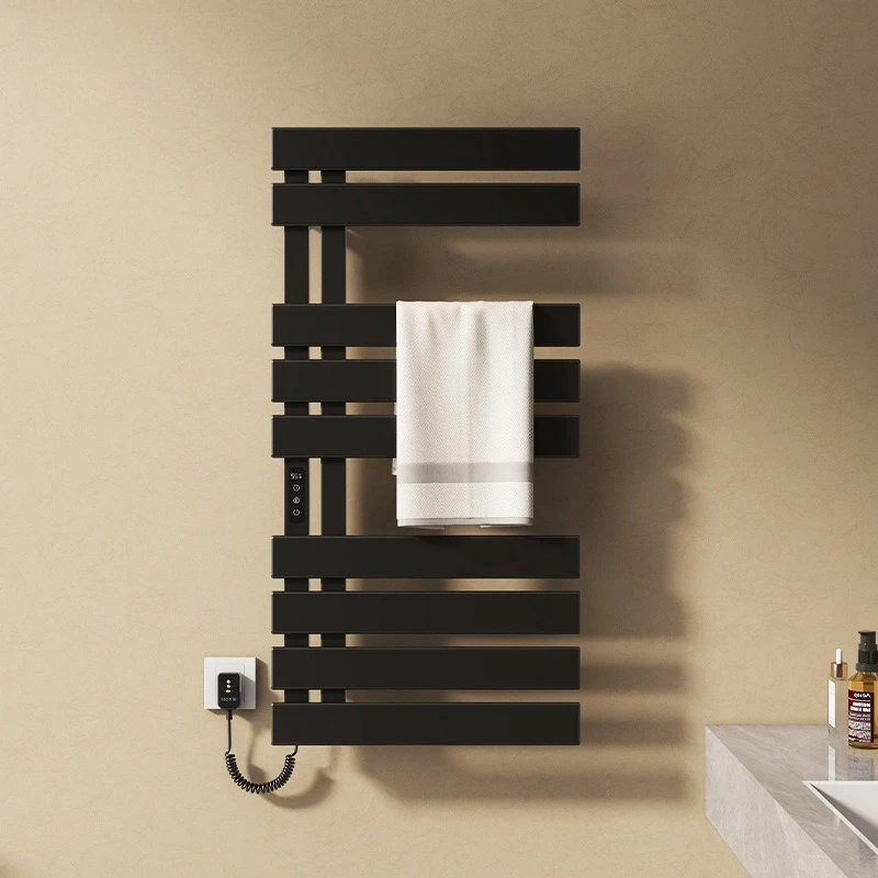 

Electric towel rack, bathroom heating towel bar, smart thermostatic drying shelf
