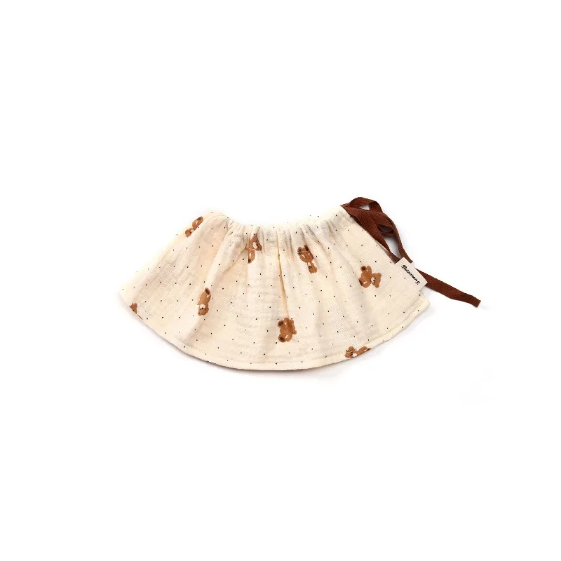 

INS Style Baby Bibs for Autumn & Winter - A-Class Cotton Gauze, Double-Sided Korean Design,Tie Closure,Skin-Friendly for Infants