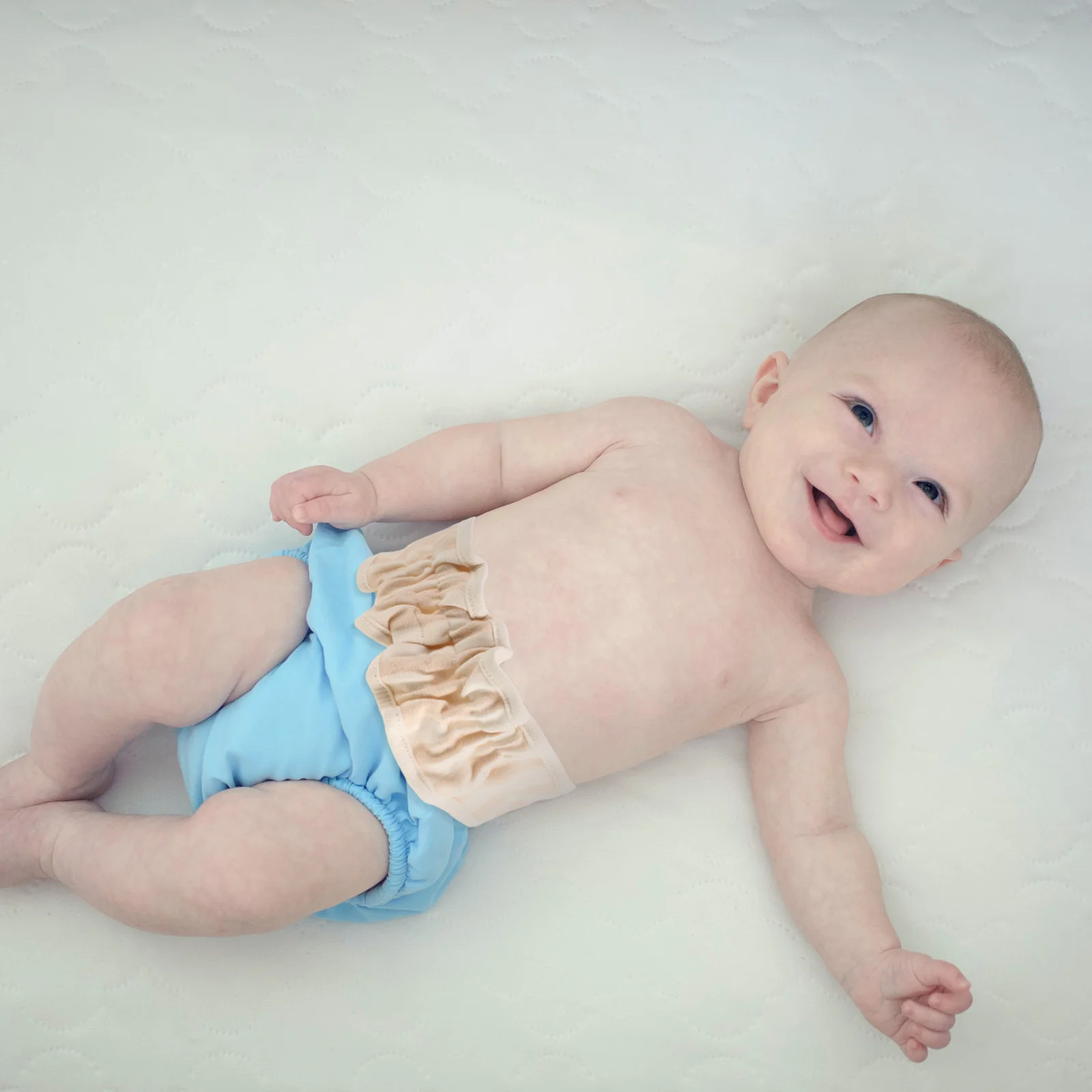 حامي الحبل السري حزام بطن الطفل قابل للتعديل لينة القطن حفاضات ملحق فتق حزام داعم الوليد غطاء أزرار البطن #2