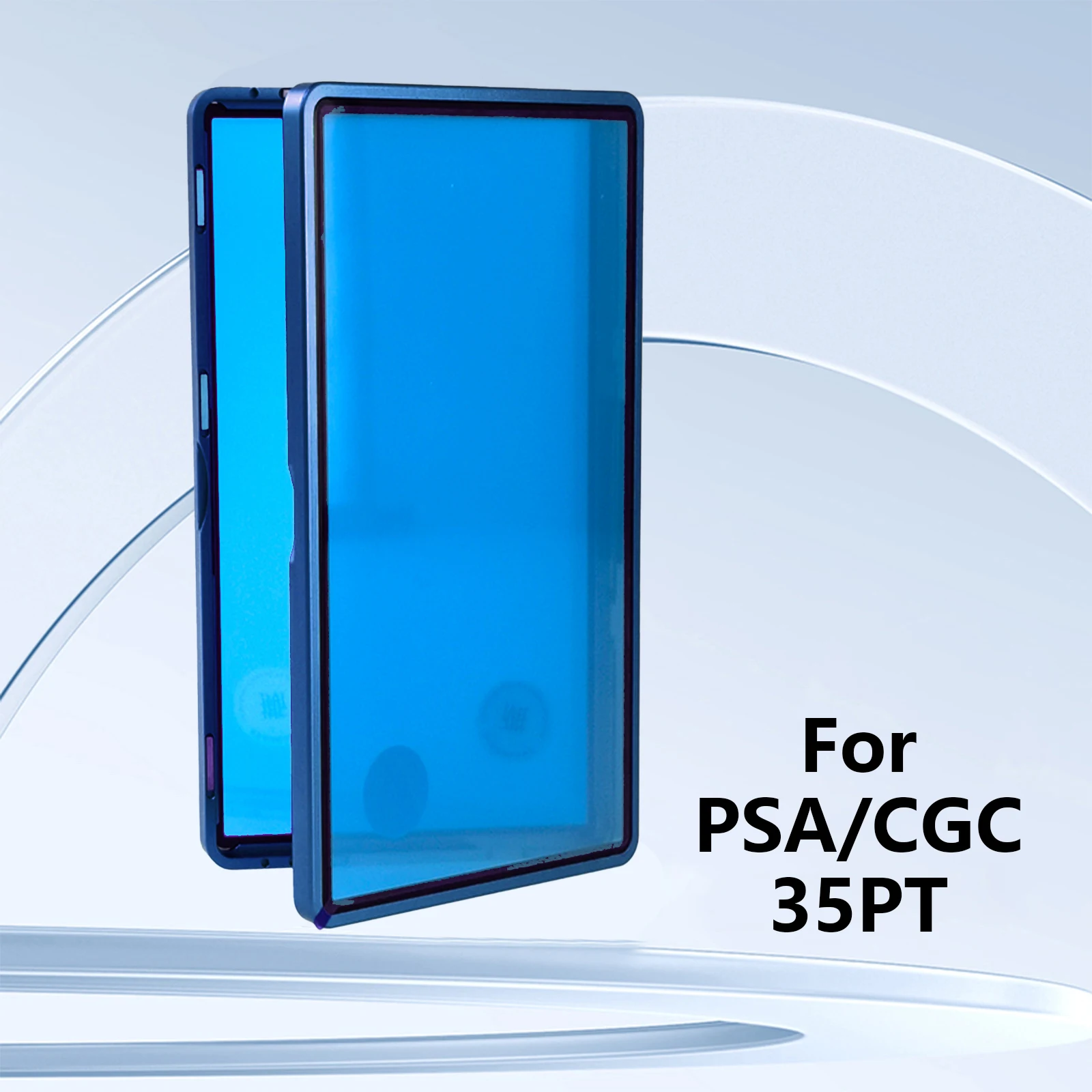 Schutzhülle für abgestufte Karten aus Aluminiumlegierung für PSA/CGC-Platten, UV- und kratzfeste Sammelkarten-Magnet-Display-Halterbox