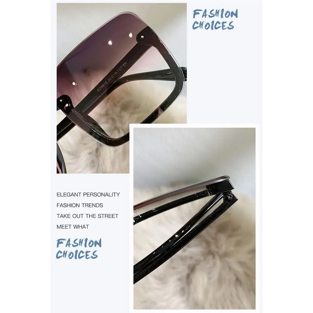 Fashion Driver Goggles UV400 Eyewear for Lady Big Frame Women Square Sun Glasses Oversized Sunglasses