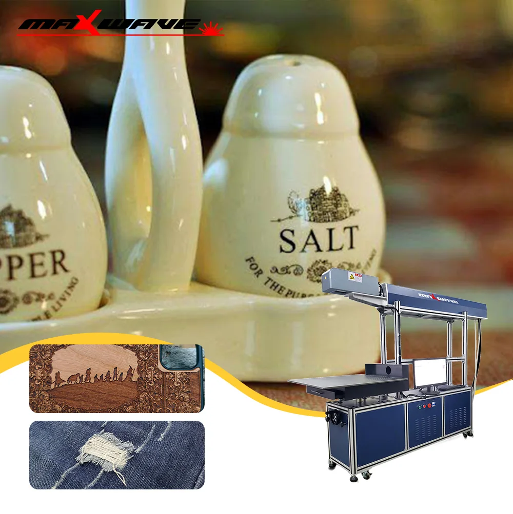 MaxWave Laser Engraver CO2 Glass Tube Technology for Accurate Marking on Wood Plastic Ceramic Textile Products