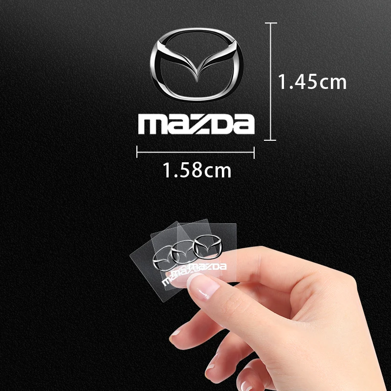 New Car Interior Sticker Central control Decals Emblem Badge For Mazda 2 3 6 CX-3 CX-5 CX-8 MX-30 MX-5 BT-50 ATENZA ATENZA R360