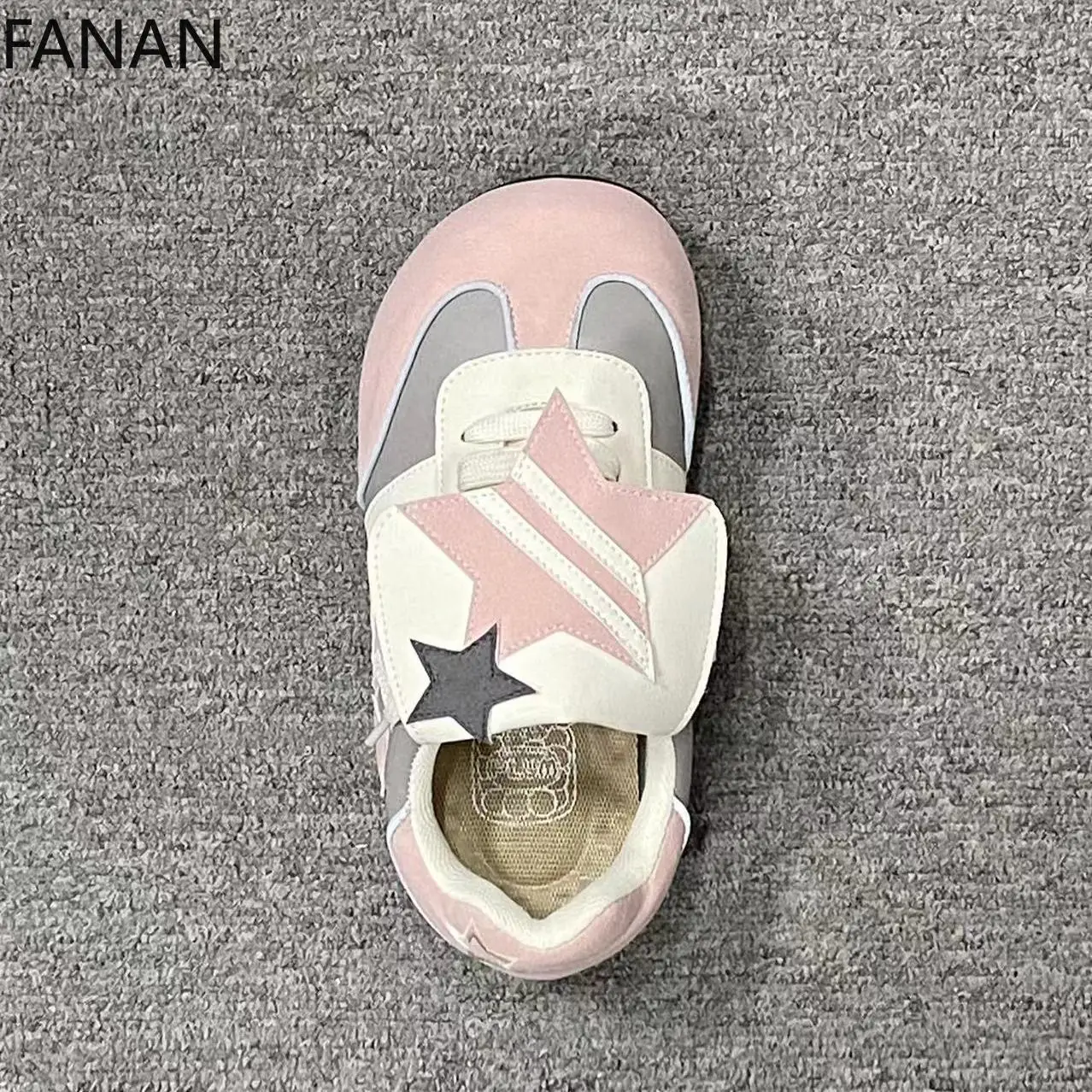 

Lolita Flats Shoes Five-pointed Stars Cute Sweet Sneakers Breathable and Lightweight Platform Low Heels Little White Shoes