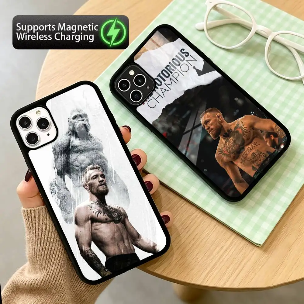 C-Conor M-McGregor  Phone Case For iPhone17,16,15,14,13,12,11 Plus,Pro Allows magnetic wireless charging