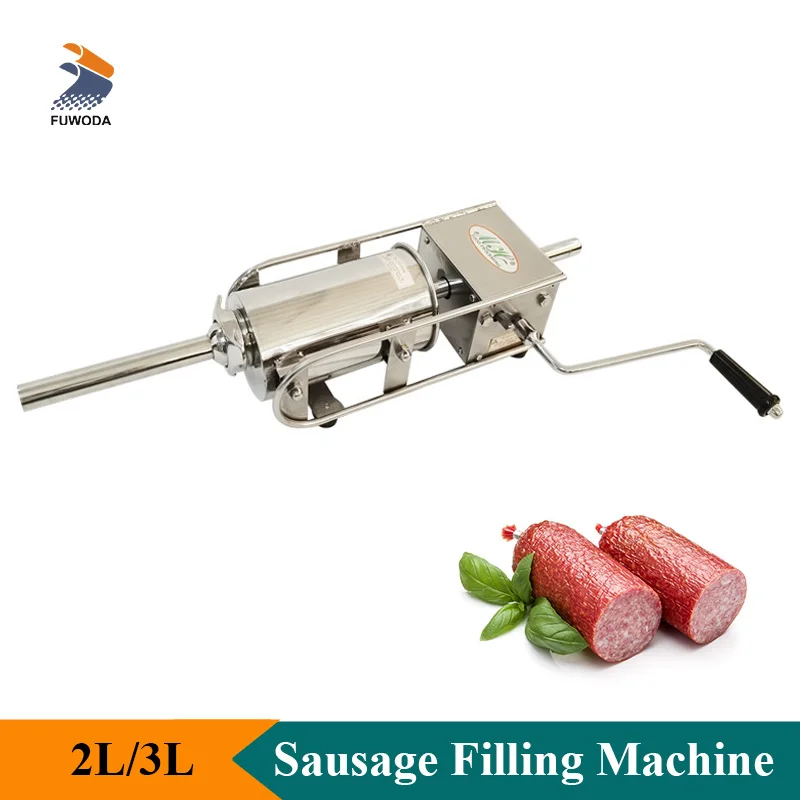 Manual Sausage Filler Stuffing Machine 2L/3L Enema Making Filling Machine Stainless Steel Food Processor