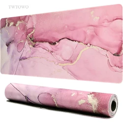 Pink Marble Mouse Pad Gamer XL Custom Home Large Mousepad XXL keyboard pad Non-Slip Carpet Office Desktop Mouse Pad
