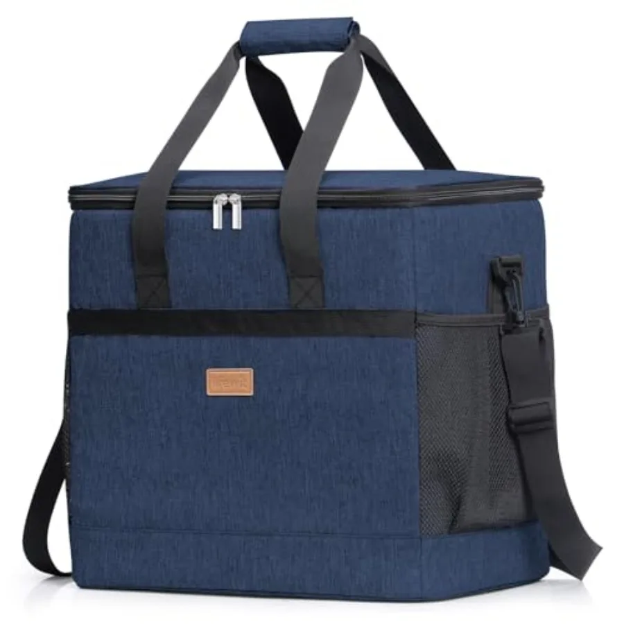 

Cooler Bag 30/50/60 Cans Collapsible and Insulated Large Lunch Bag Leakproof Soft Cooler Portable Tote for Camping/BBQ/Family O