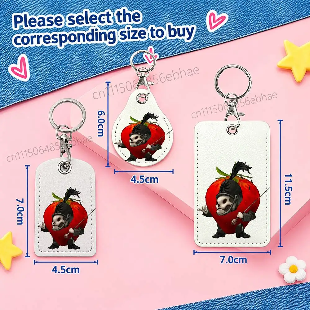 FOR My Chemical Romance MCR Card Holder Men And Womenn Universal Antirust Keychain Learther Access Drop Key Tag Ring view 6