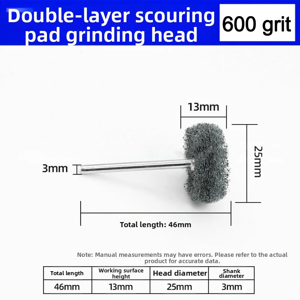 Nylon Fiber Grinding Sanding Head Buffing Polishing Set Mini Brush Scouring Pad Abrasive Wheel With 1 Inch Shank For