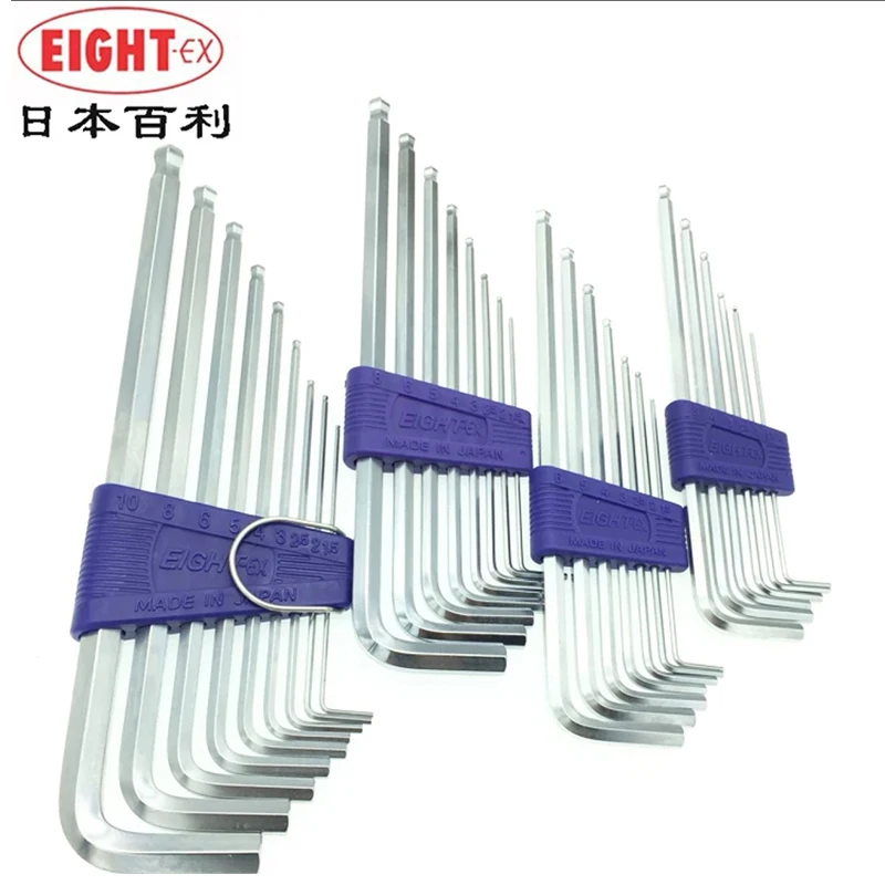 Bailey Hexagonal Wrench Hexagonal Key Bsr Metric 9-Piece Set Special Long Ball Head Hardened Screwdriver