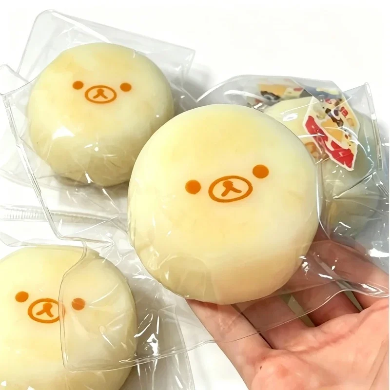 Little Bear Squishy Carrot Oden Realistic Squeeze Toy Stress Relief ASMR Gift for Adult Christmas Decompression Toy