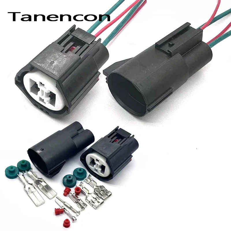 

1 Set 4 Pin Auto High Power Waterproof Connector Car Radiator Fan Socket Plug for Mazda Ford Volvo 7282-8598-30 7282-8497-90