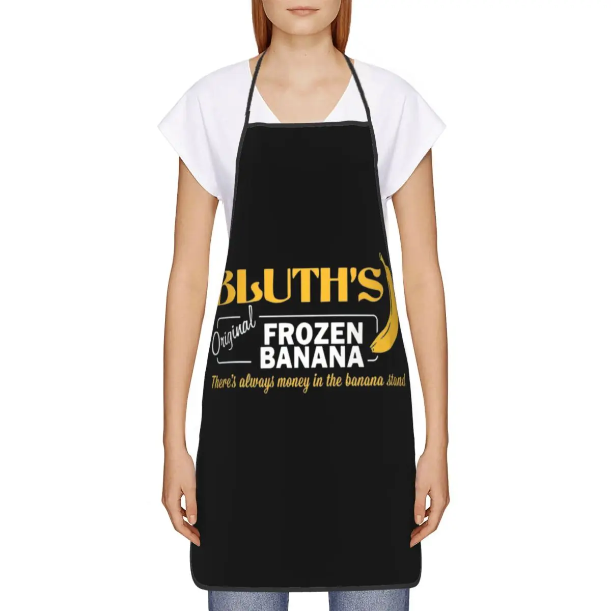 مخصص مريلة القبض على تطوير Bluth's المجمدة الموز مآزر الرجال النساء للجنسين الكبار الشيف الطبخ Tablier المطبخ اللوحة #2