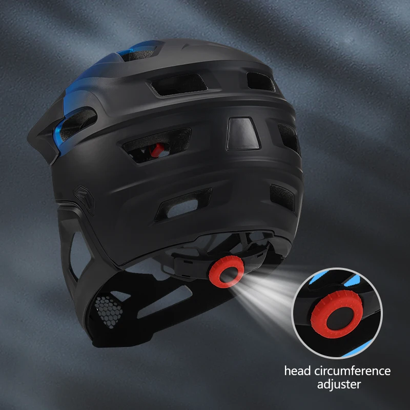 Detachable Full Face Bicycle Helmet for Adults Breathable Chin Guard Bike Helmet Shield Road MTB Safety Cycling Equipments