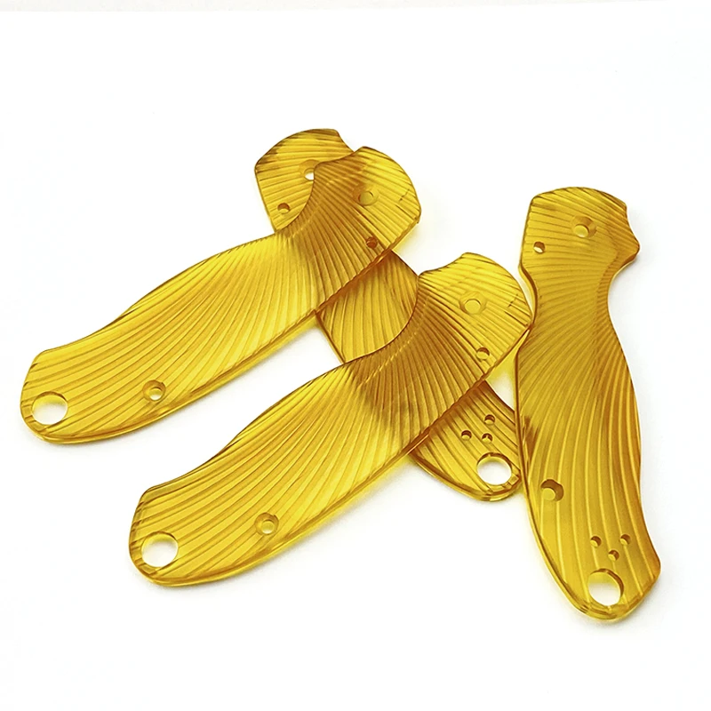 1 par de remendos de escalas de faca dobrável pei para facas originais para3 c223 material de remendo feito sob encomenda acessórios diy